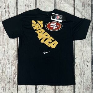 San Francisco 49ers NFL Football Kids Boys New Crewneck Nike Tshirt